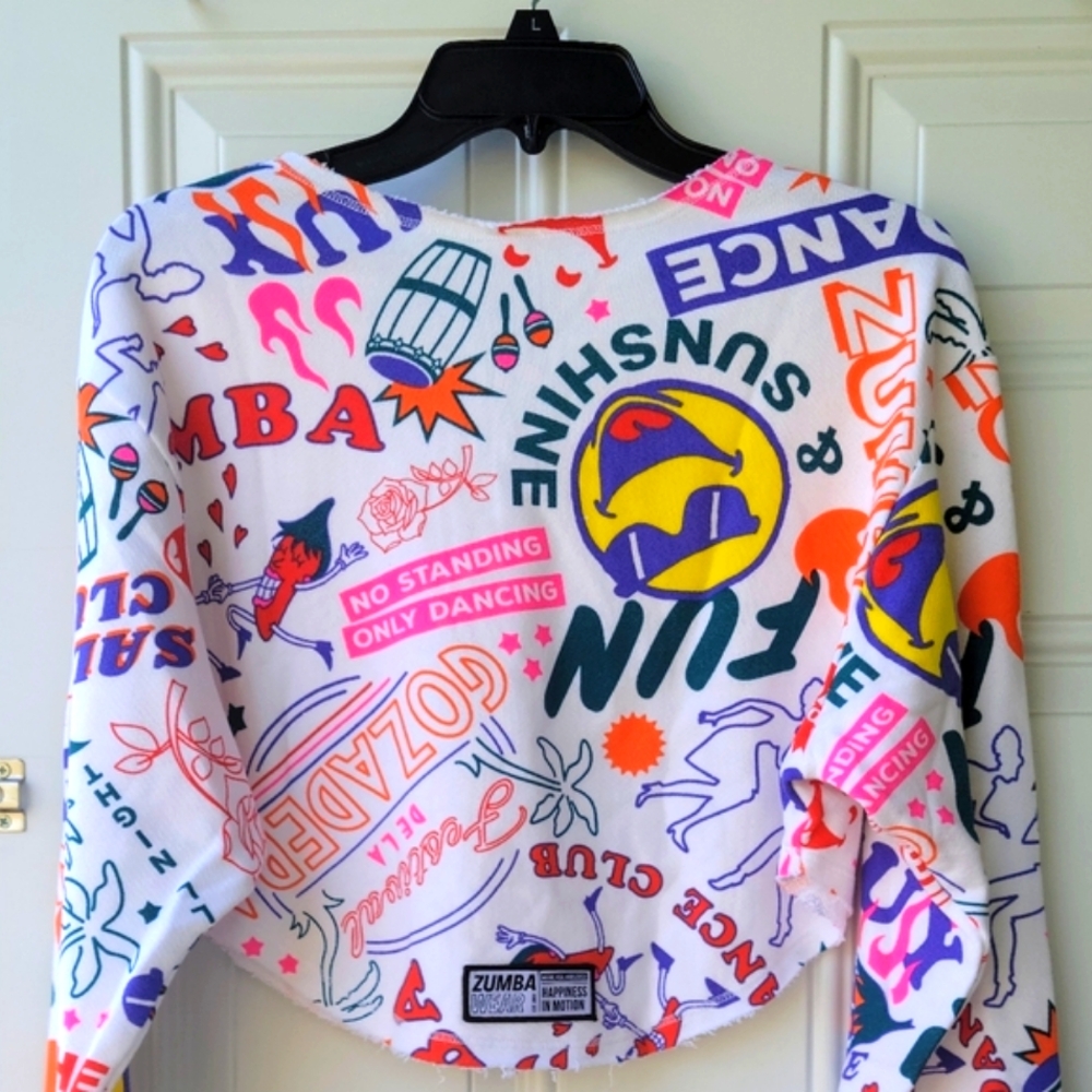 ZUMBA FUN CROP SWEATSHIRT